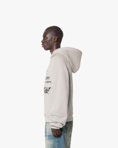 RACING LOGOS HOODIE GREY