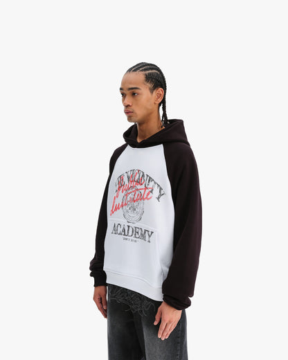 BICOLOR PUBLIC INSTITUTE HOODIE BLACK/WHITE