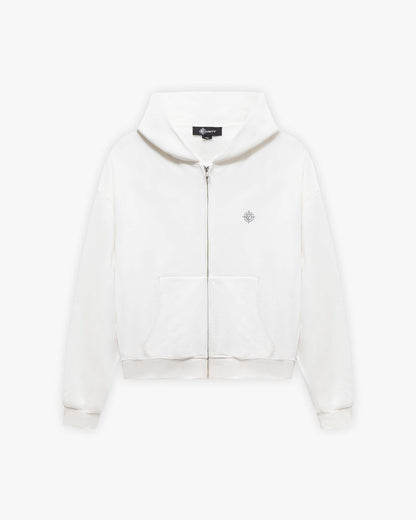 SOFTS ZIP-HOODIE WHITE