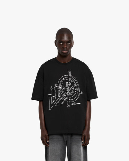 CONSTRUCTION LOGO TEE BLACK