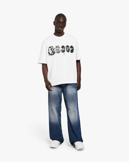 FINGERPRINT TEE WHITE