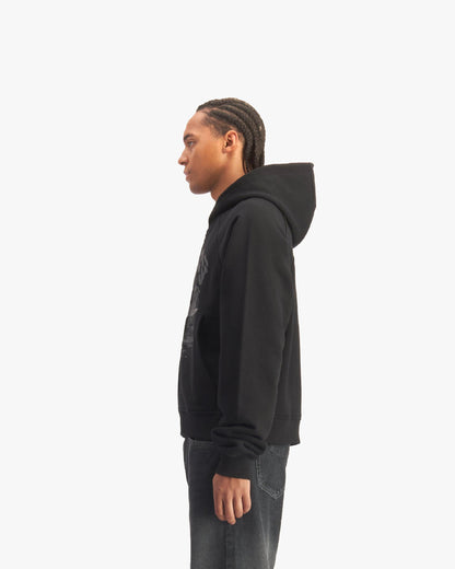 SHOOTING HOUSE ZIP HOODIE BLACK