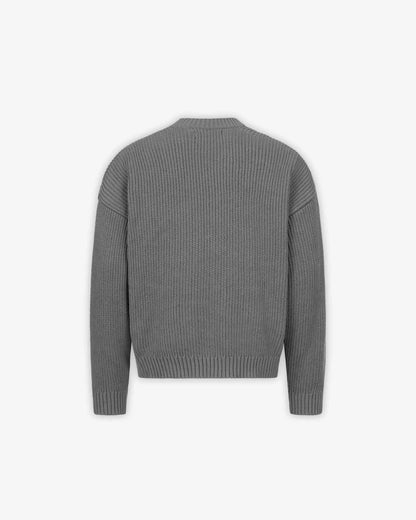 V-LOGO KNITWEAR DARK GREY