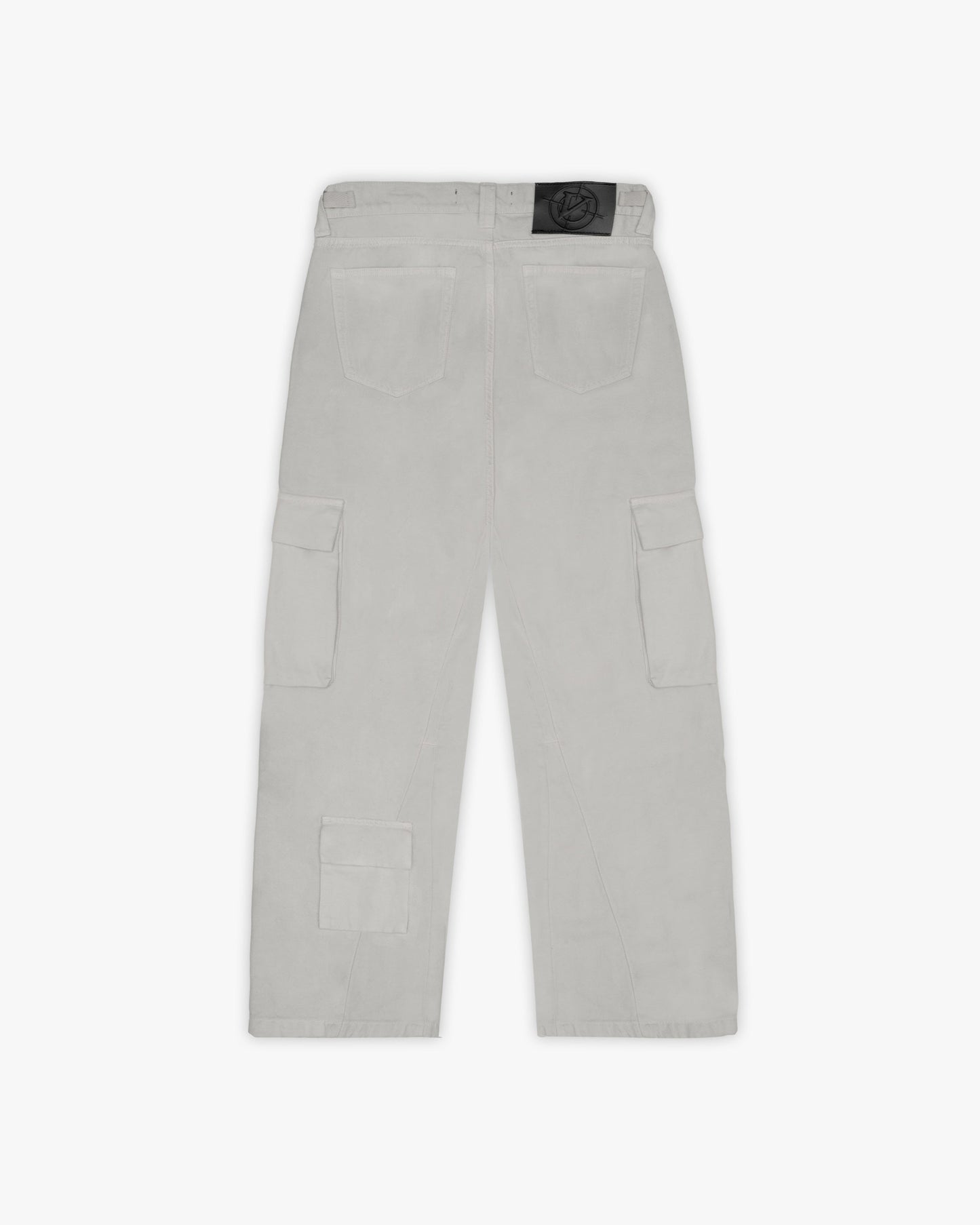 FLARED CARPENTER CARGOPANTS LIGHT GREY