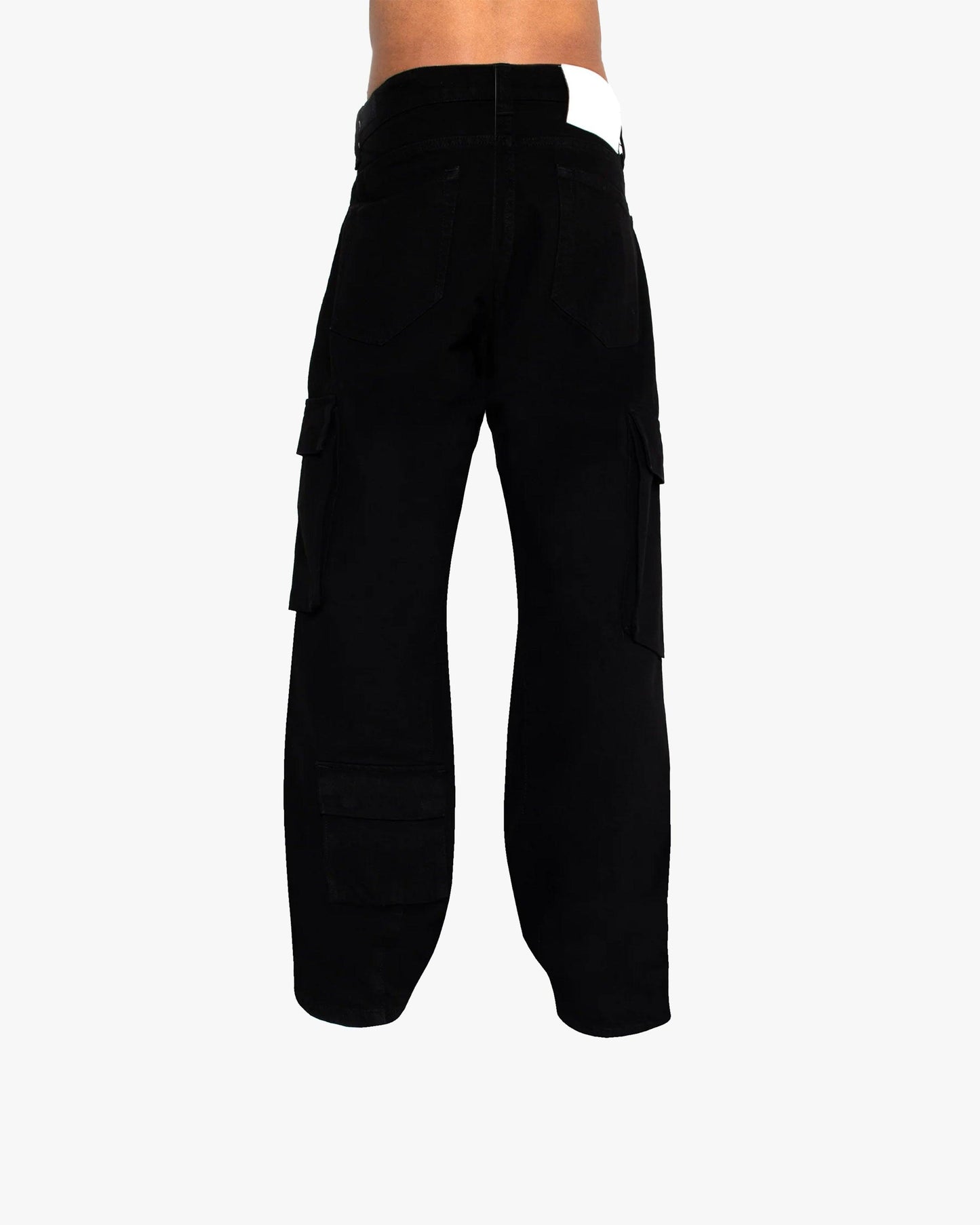 FLARED CARPENTER CARGOPANTS BLACK
